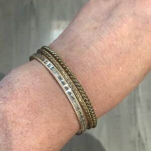 Bangle bracelets, set of three